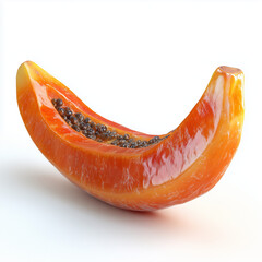 papaya  isolated on white background