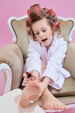 Naklejki funny pedicure girl