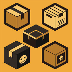 Obraz premium vector illustration of an abstract cube