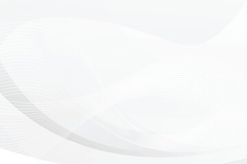background with abstract light gray and white line curve smooth modern wave texture with space background vector illustration