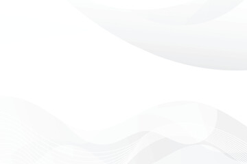 background with abstract light gray and white line curve smooth modern wave texture with space background vector illustration