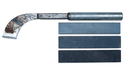 Tapping knife and sharpening stone, Para rubber tapping tools