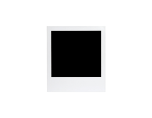 Clean White Instant Photo Frame with a Square Opening for Memories