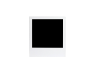 Clean White Polaroid Frame with a Classic Square Format and Retro Aesthetic
