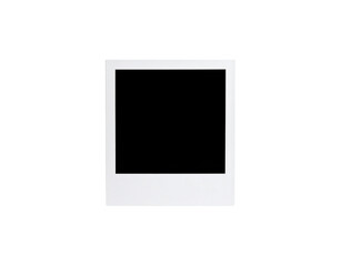 Crisp White Instant Photo Frame with a Square Opening for Memories