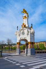 Monument on Maria Christina bridge