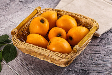 Ripe sweet juicy medlar fruit