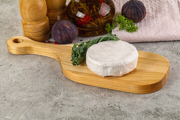 Gourmet round creamy Camembert cheese