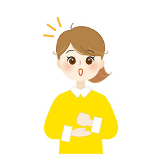 ひらめいた女性