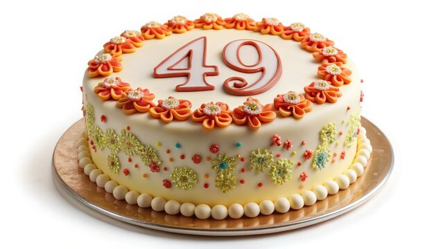 49th Birthday Cake Photography: Delicious, Elegant, and Festive Celebration Cakes