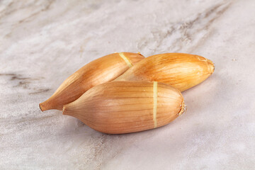 Ripe shallot onion for cooking