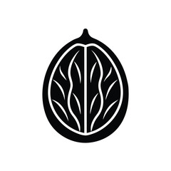 Naklejka premium Walnut Icon Vector Flat and Clean Look Isolated