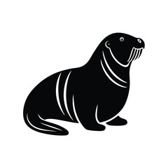 Fototapeta premium Walrus Icon Vector Flat and Clean Look Isolated