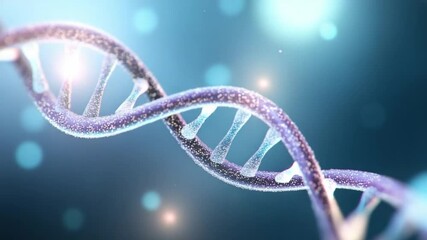 DNA Helix in Molecular Rendering: A detailed and artistic representation of a DNA helix, with each base pair meticulously visualized, set against a backdrop of subtle light and shadow.