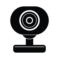 Webcam Icon Vector Flat and Clean Look Isolated