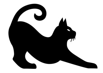 illustration of a cat silhouette