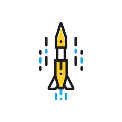 Multi color icon for missile