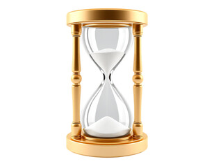 Golden Hourglass Illustration