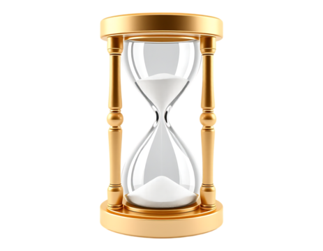 Golden Hourglass Illustration
