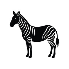 Obraz premium Zebra Icon Vector Flat and Clean Look Isolated