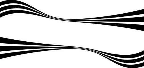 Abstract perspective line stripes with 3d dimensional effect