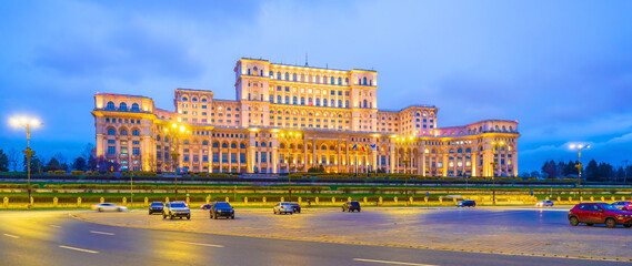 Palace of the Parliament, cityscape of Romania