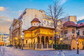 Bucharest city skyline, cityscape of Romania