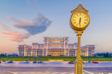 Palace of the Parliament, cityscape of Romania