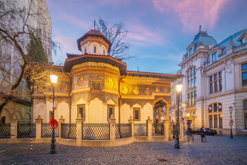 Bucharest city skyline, cityscape of Romania