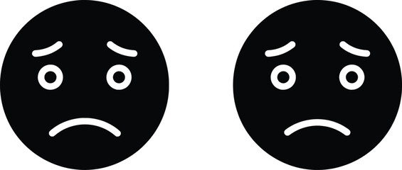 Worried Emotion Vector Illustration Sadness and Anxiety Graphics