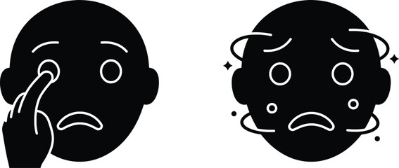 Expressing Emotion A Vector Illustration of Sadness and Despair