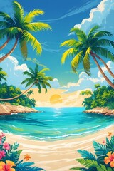 Tropical Beach Paradise.