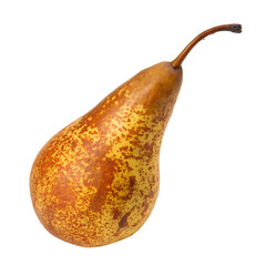 A bosc pear isolated on a transparent background
