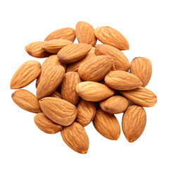 Fototapeta premium An almonds handful isolated on a transparent background 
