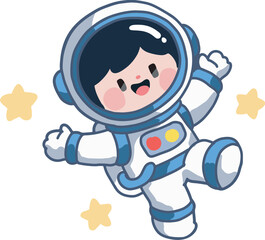 cute astronaut vector