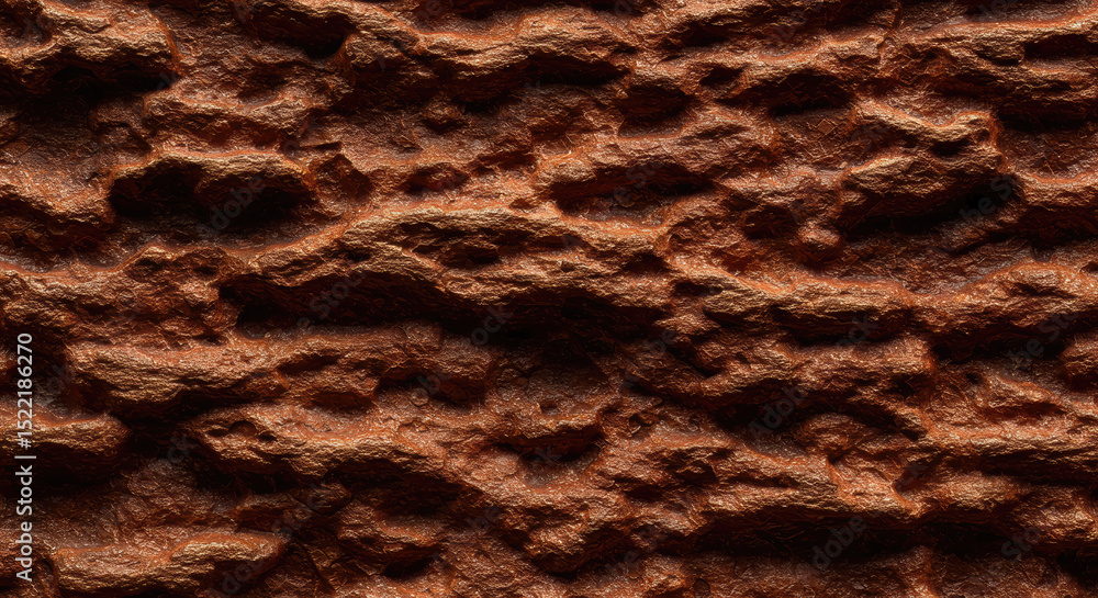 Poster abstract copper texture background rich metallic brown rough surface pattern design element for 3d m
