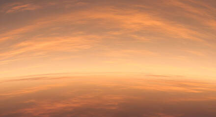 Fototapeta premium Golden Hour Serenity Peaceful Sunset Sky Cloudscape Background Image for Design Projects Graphic Design Websites and Print Media