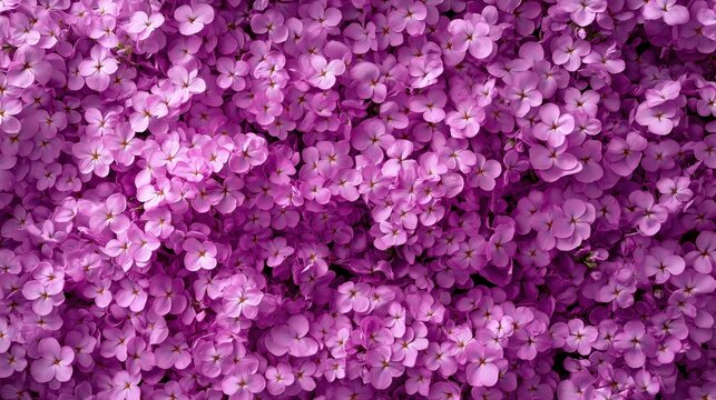 Close-up texture of vibrant purple hydrangea flowers forming a lush, natural background