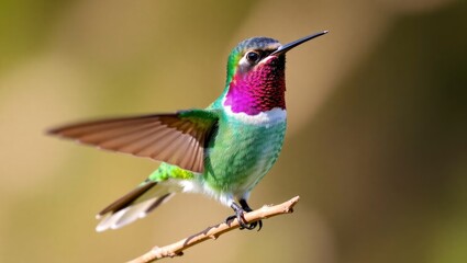 Fototapeta premium hummingbird on a branch
