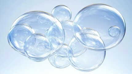 Floating Bubbles Abstract Image