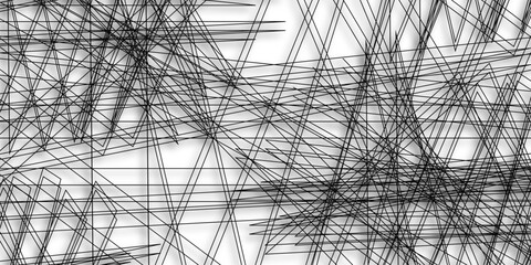 Abstract background with lines Vector abstract futuristic digital landscape with lines, luxury black geometric random chaotic lines. squares and triangle line. 