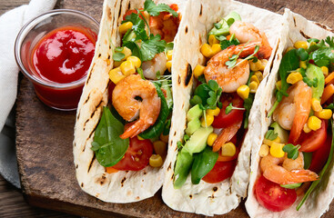 Shrimps tacos