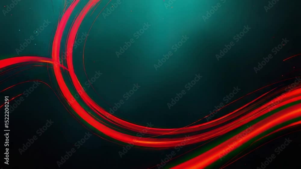 Poster abstract vibrant swirl lines with glowing effects and dark background, perfect for creative and arti