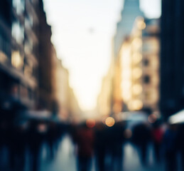 Obraz premium time lapse of people walking in the city