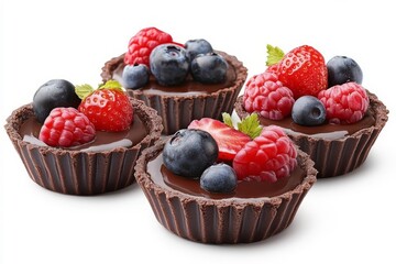 blueberry and raspberry tart