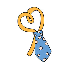 Happy Father’s Day Text with Mustache and Bowtie Icons