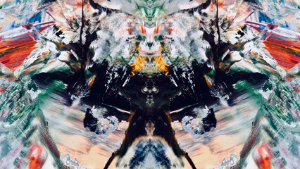 Abstract art background . Hand painting artwork on canvas .