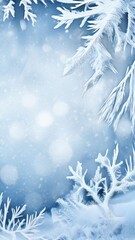 an AI Image Generator, Intricate Frost Patterns on a Frozen Surface