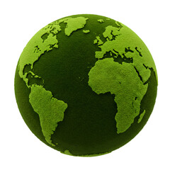 Green Planet A Lush Earth Globe Representation transparent background