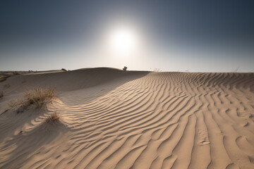 ARid desert landscape of Dubai